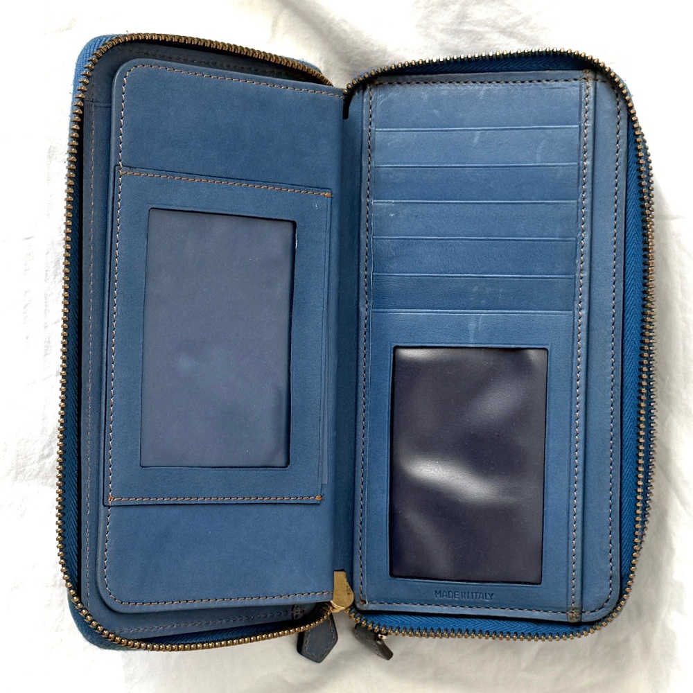 Large VNTG DOONEY & BOURKE Sky Blue Women's Wallet - Picture 7 of 10